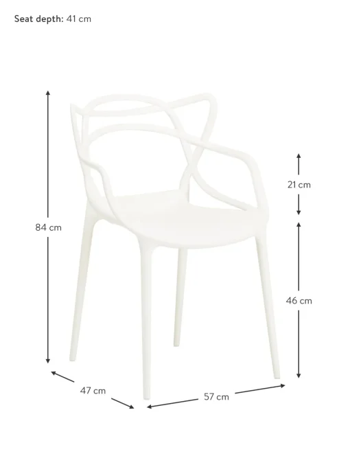 Sillas Con Reposabrazos De Diseno Masters, 2 Uds.