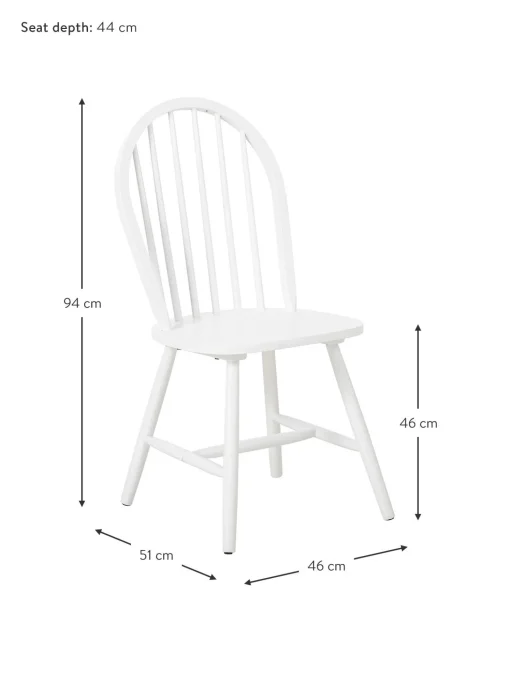 Sillas De Madera Windsor Megan, 2 Uds.