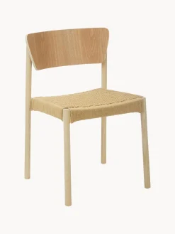 Sillas De Madera Y Ratan Danny, 2 Uds.