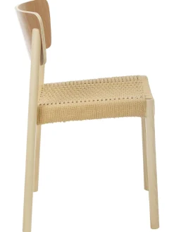 Sillas De Madera Y Ratan Danny, 2 Uds.