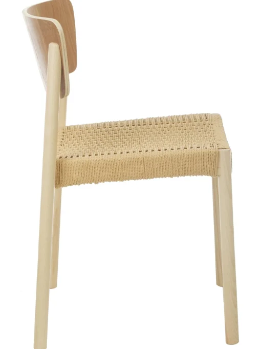 Sillas De Madera Y Ratan Danny, 2 Uds.