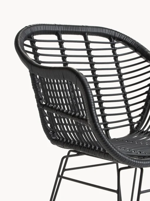 Sillas De Ratan Con Reposabrazos Costa, 2 Uds.