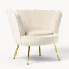 Sillon Coctel De Terciopelo Oyster