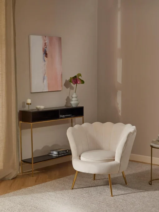 Sillon Coctel De Terciopelo Oyster