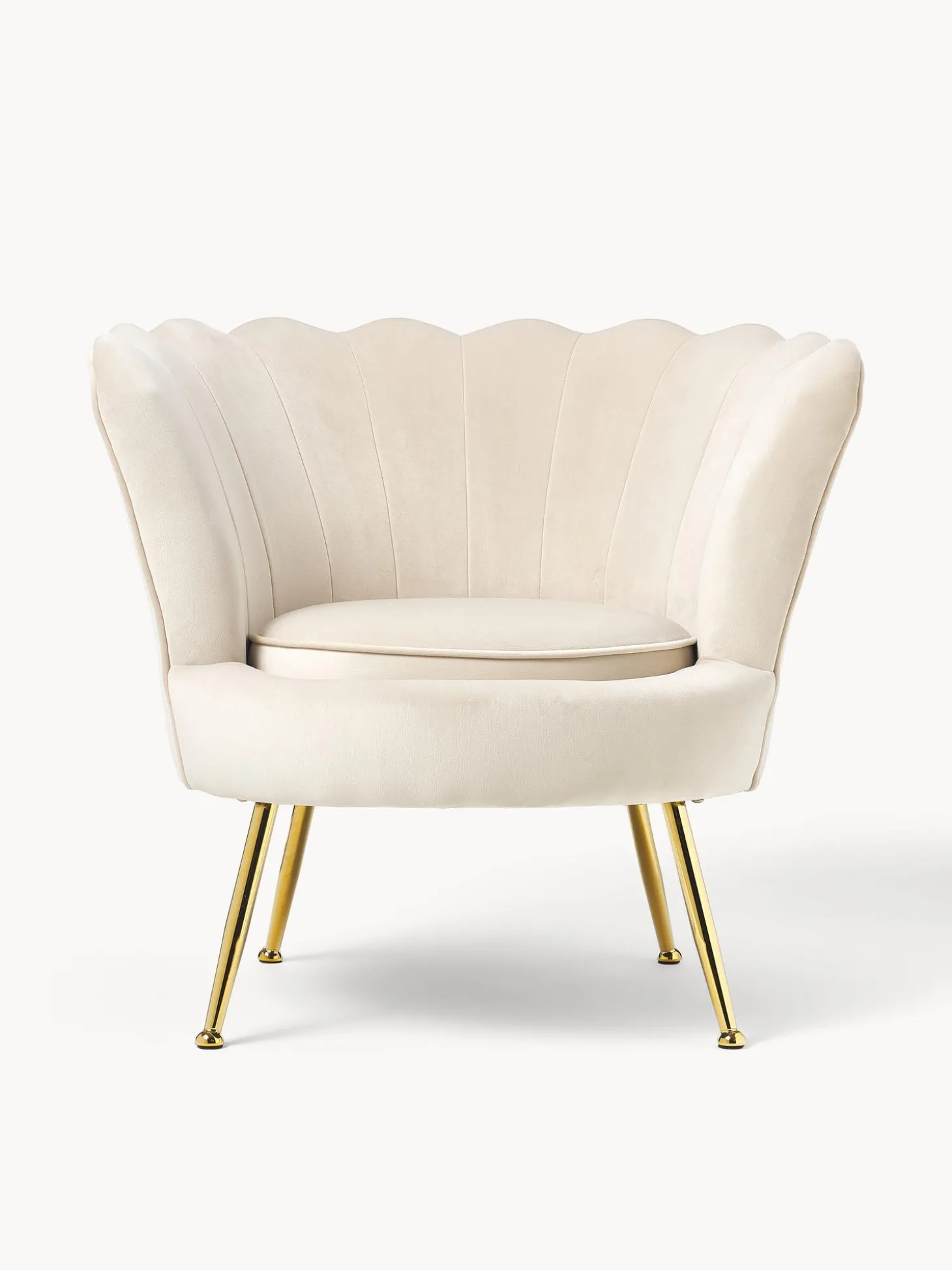 Sillon Coctel De Terciopelo Oyster