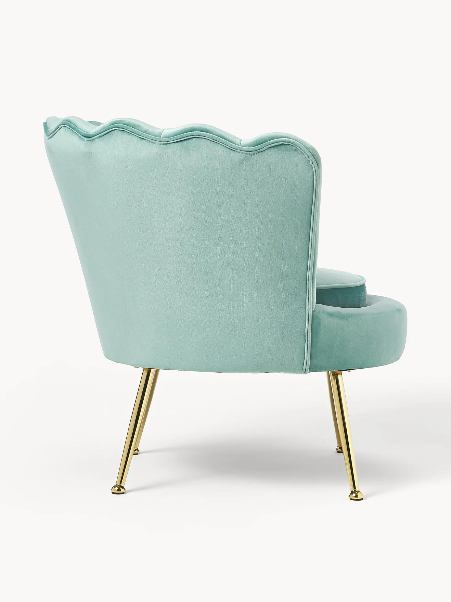 Sillon Coctel De Terciopelo Oyster