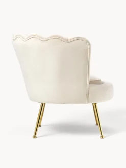 Sillon Coctel De Terciopelo Oyster