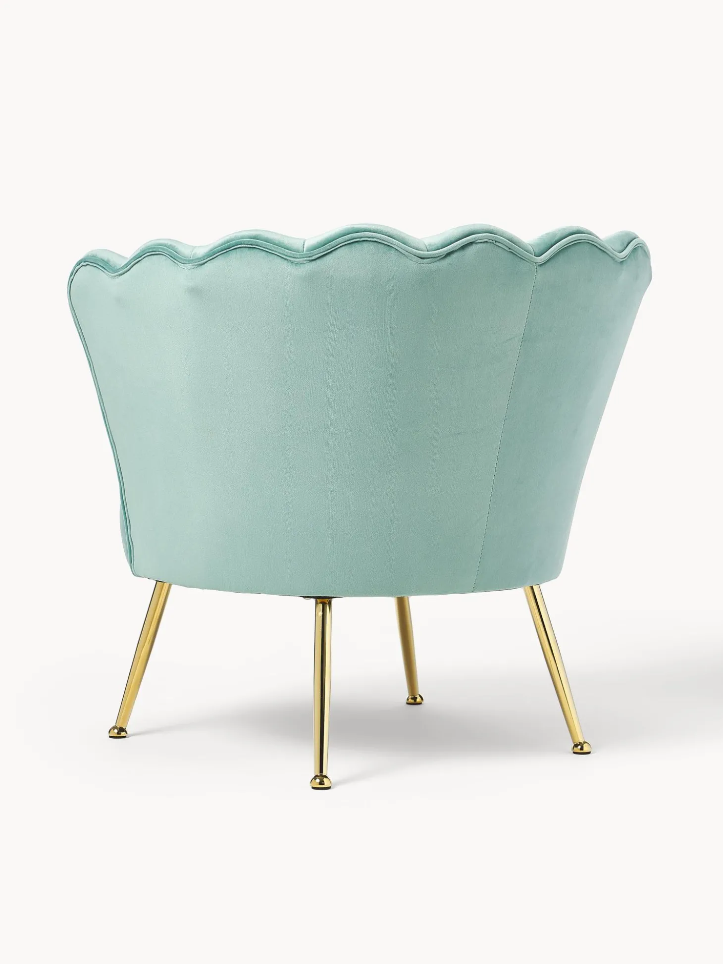 Sillon Coctel De Terciopelo Oyster