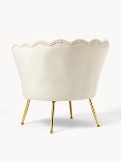 Sillon Coctel De Terciopelo Oyster