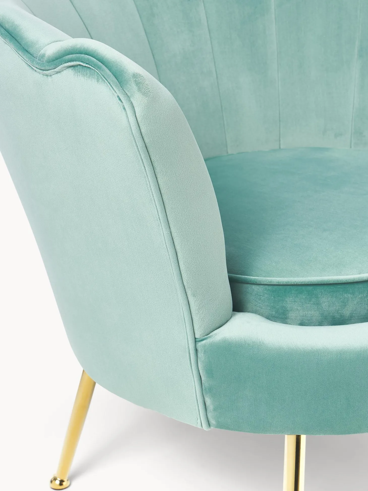 Sillon Coctel De Terciopelo Oyster