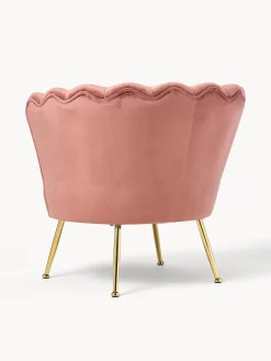 Sillon Coctel De Terciopelo Oyster