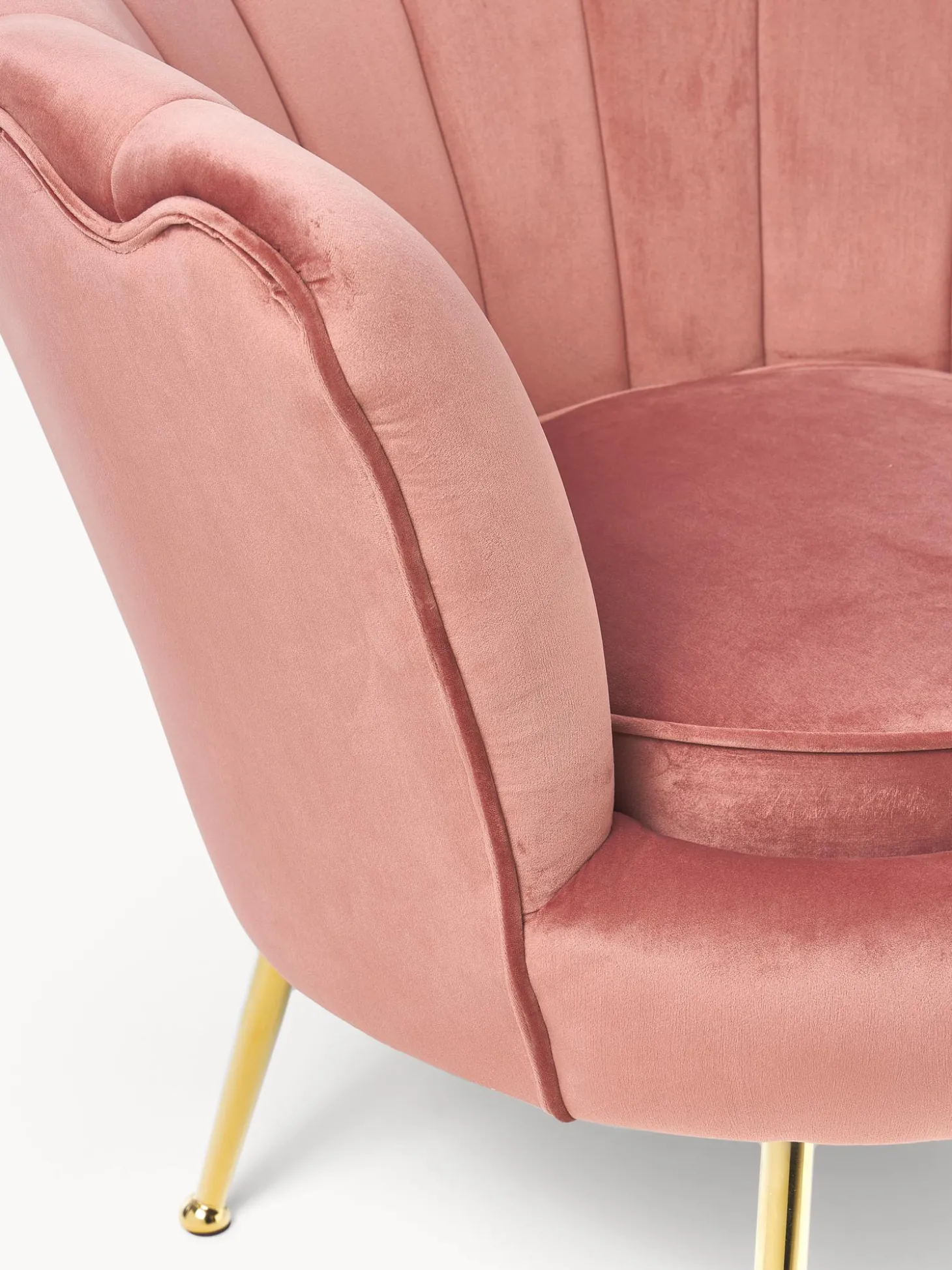 Sillon Coctel De Terciopelo Oyster
