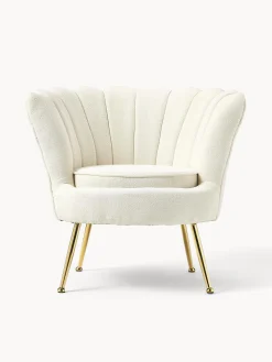 Sillon Coctel En Tejido Boucle Oyster