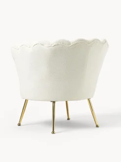Sillon Coctel En Tejido Boucle Oyster