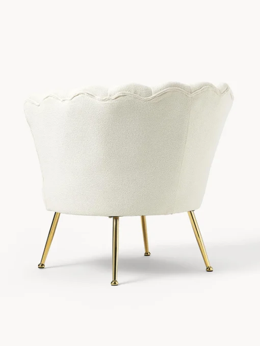 Sillon Coctel En Tejido Boucle Oyster