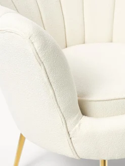 Sillon Coctel En Tejido Boucle Oyster
