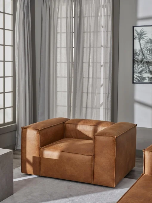 Sillon De Cuero Reciclado Lennon