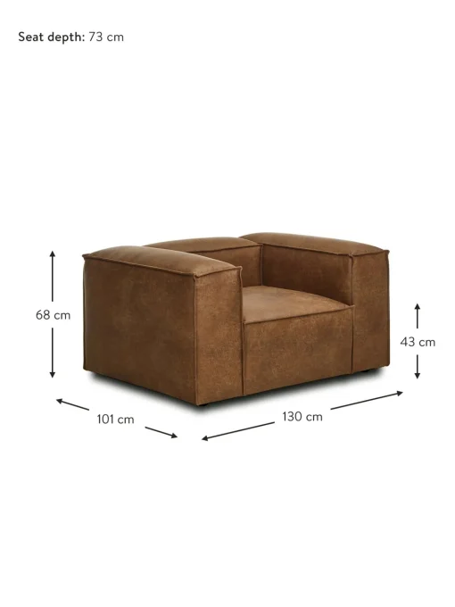 Sillon De Cuero Reciclado Lennon