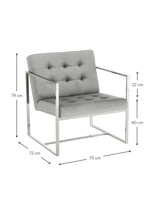 Sillon De Terciopelo Manhattan