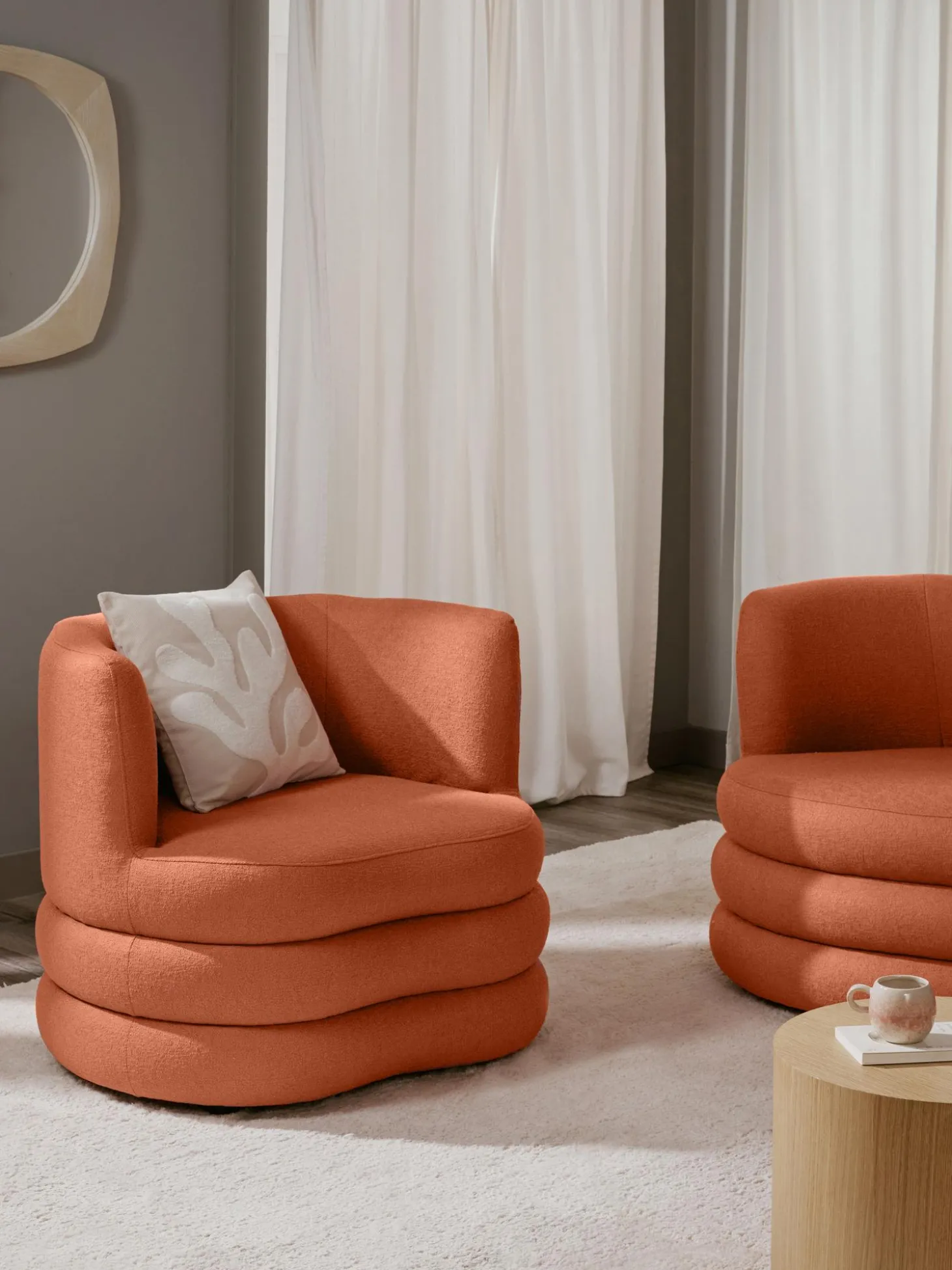 Sillon En Tejido Boucle De Diseno Solomon