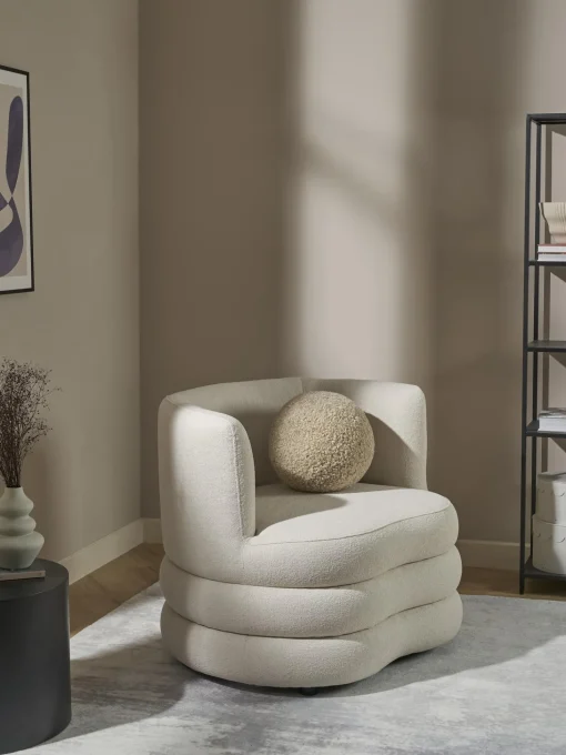 Sillon En Tejido Boucle De Diseno Solomon