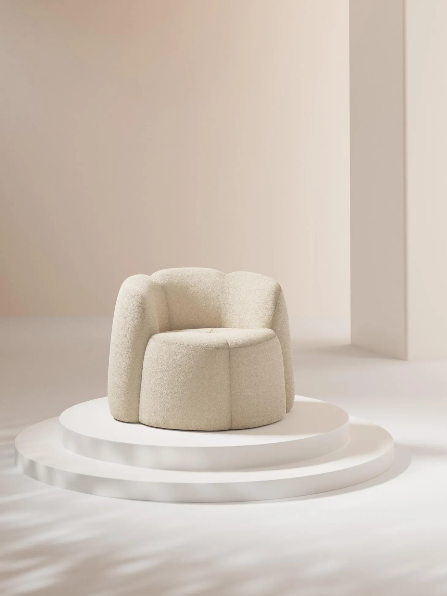 Sillon En Tejido Boucle Fleur