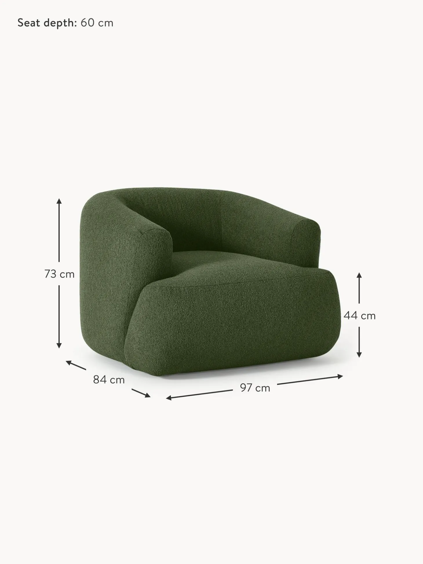 Sillon En Tejido Boucle Sofia