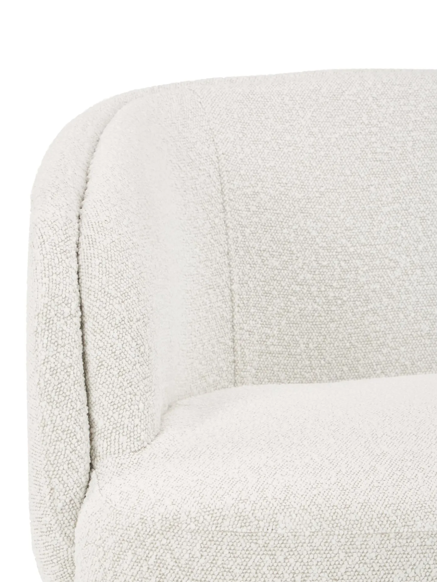 Sillon Giratorio En Tejido Boucle Irene