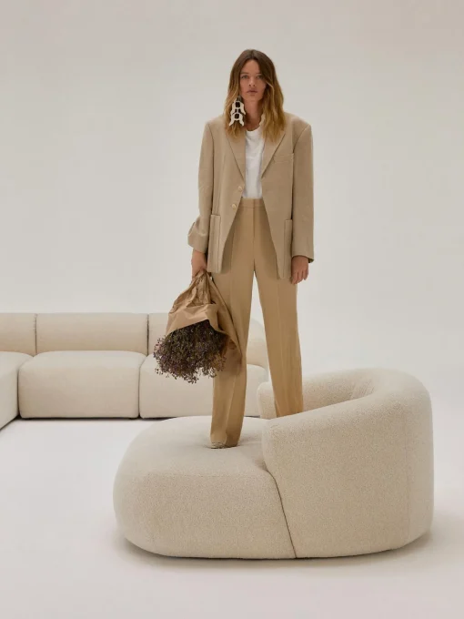 Sillon Lounge En Tejido Boucle Sofia