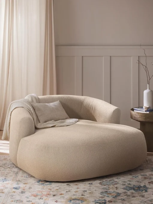 Sillon Lounge En Tejido Boucle Sofia