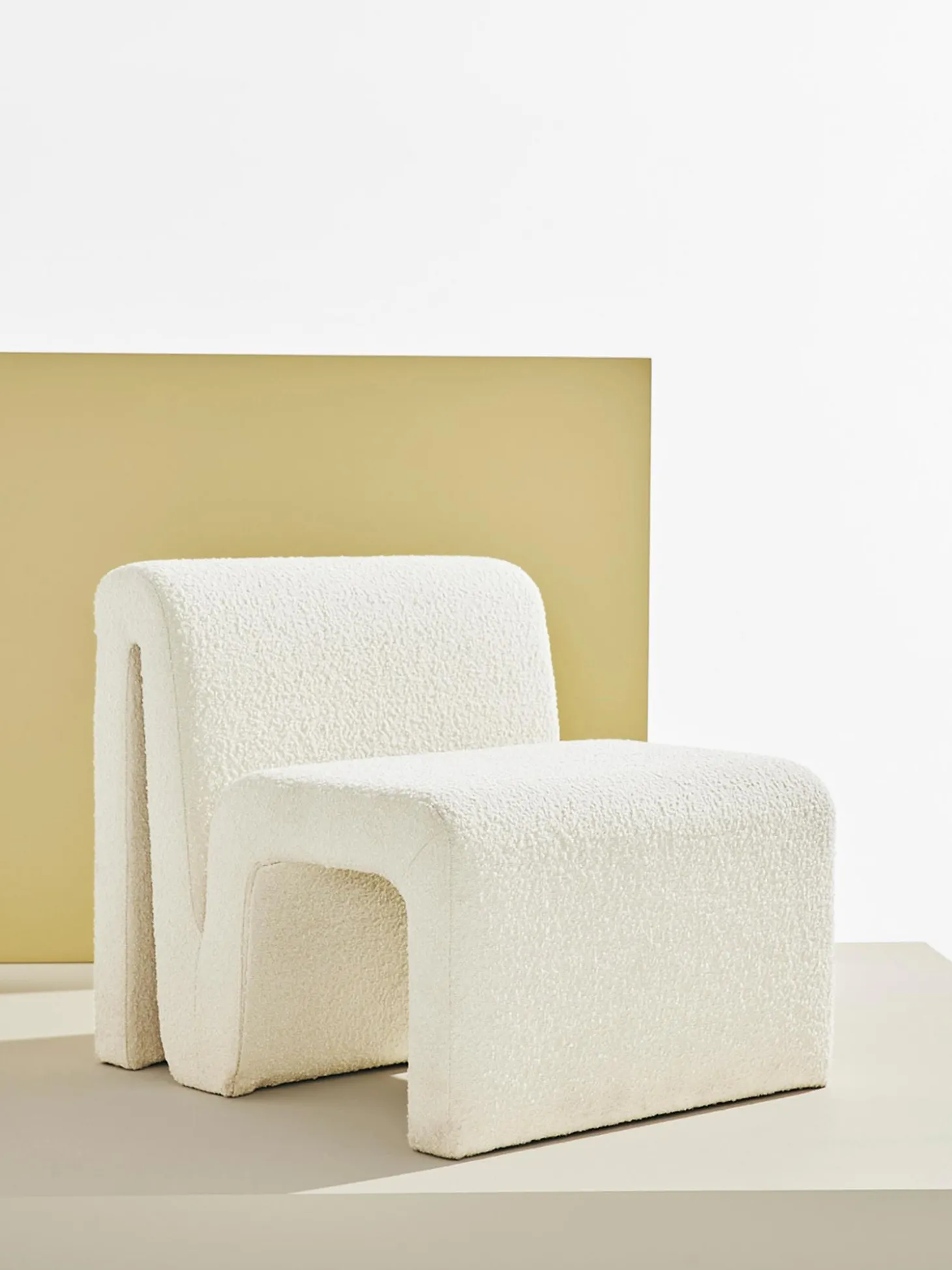 Sillon Tapizado En Tejido Boucle Odette