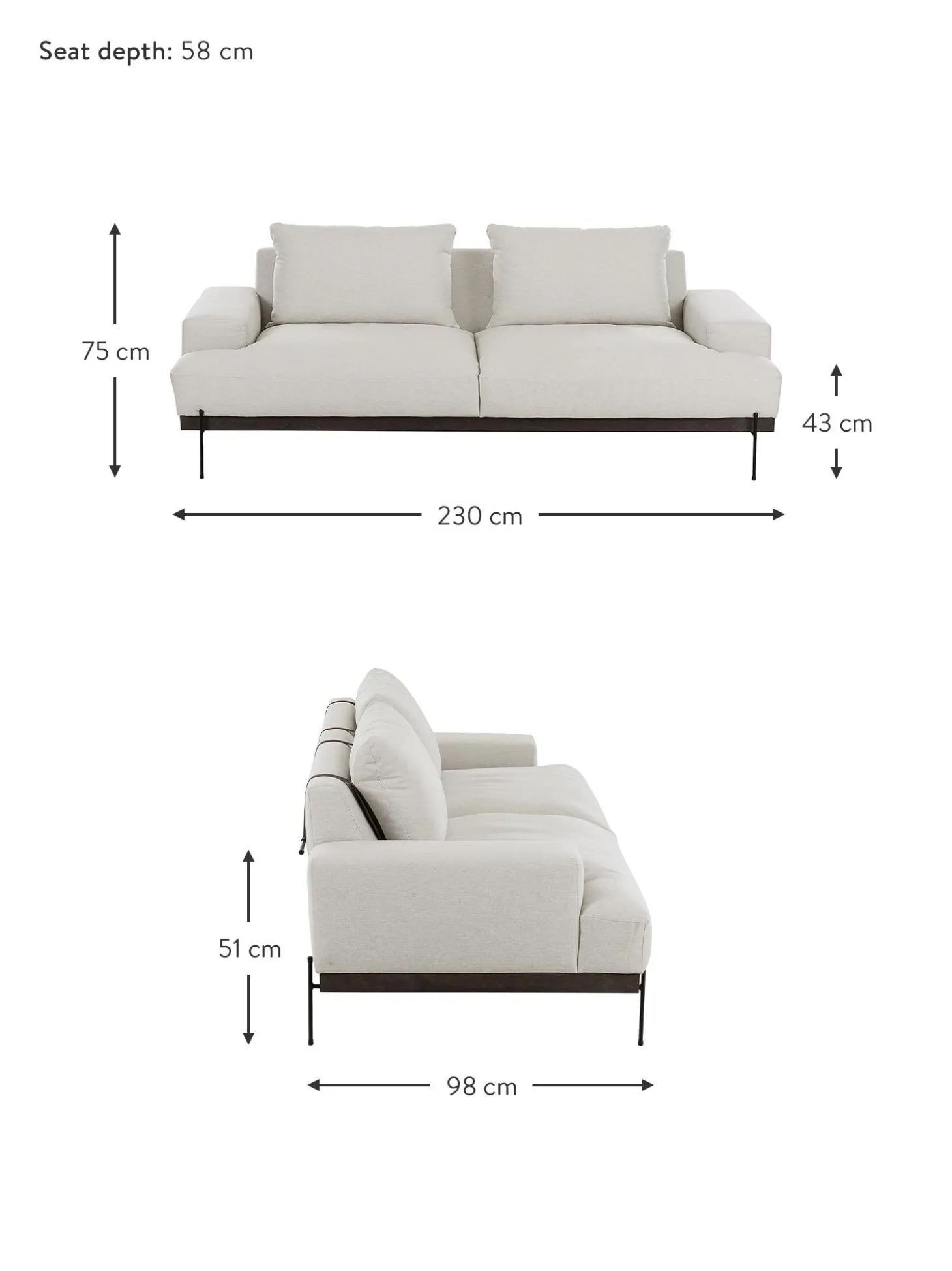 Sofa Brooks (3 Plazas)