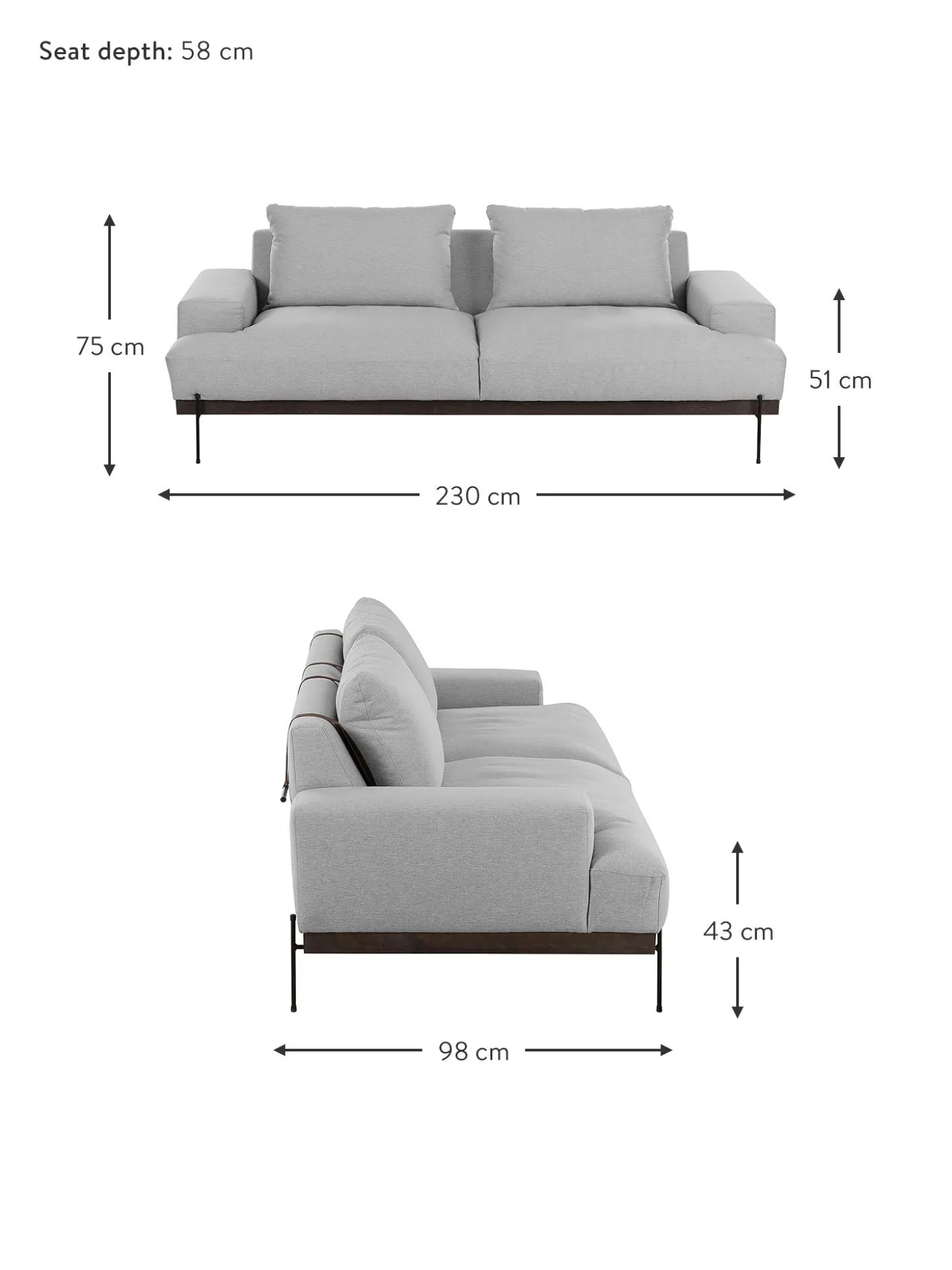 Sofa Brooks (3 Plazas)
