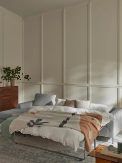 Sofa Cama Cucita (3 Plazas), Con Colchon