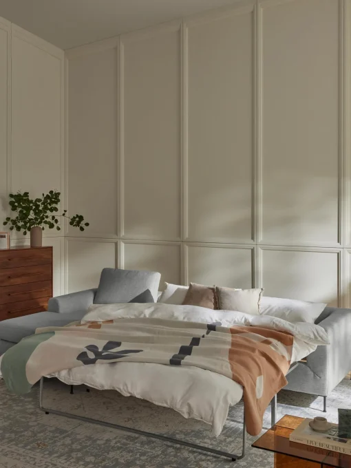 Sofa Cama Cucita (3 Plazas), Con Colchon