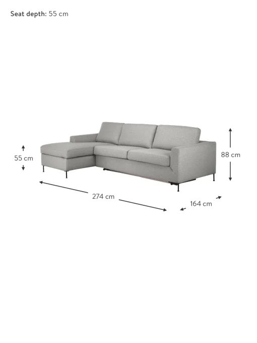 Sofa Cama Cucita (3 Plazas), Con Colchon
