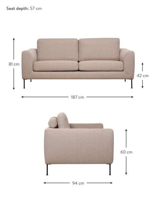 Sofa Cucita (2 Plazas)