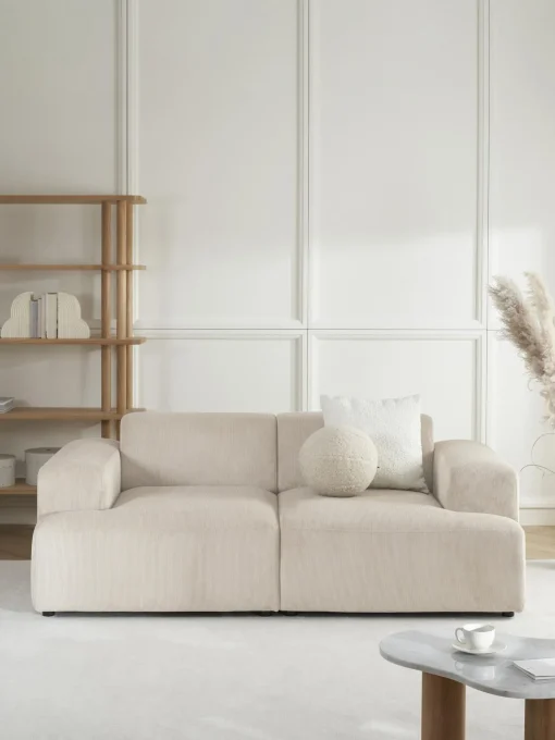 Sofa De Pana Melva (2 Plazas)