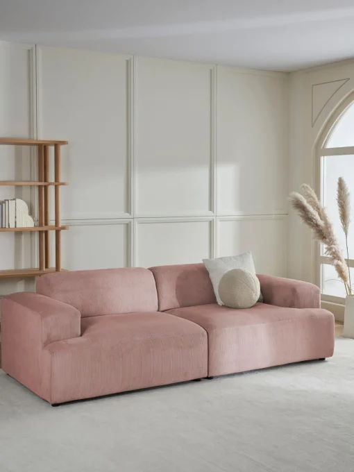 Sofa De Pana Melva (3 Plazas)