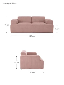 Sofa De Pana Melva (2 Plazas)