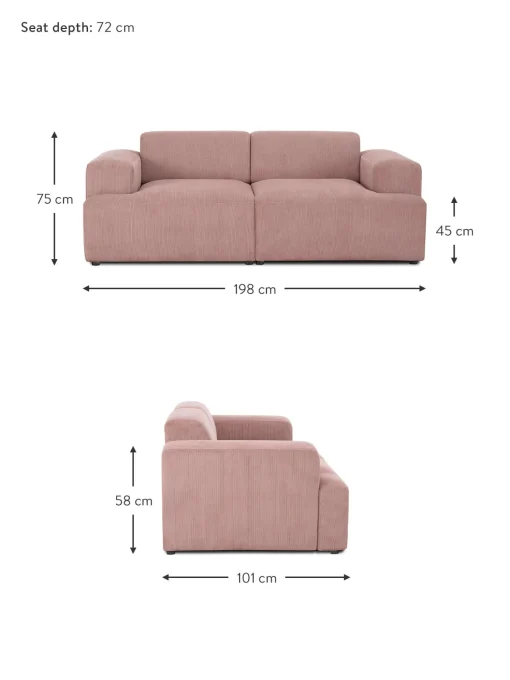 Sofa De Pana Melva (2 Plazas)