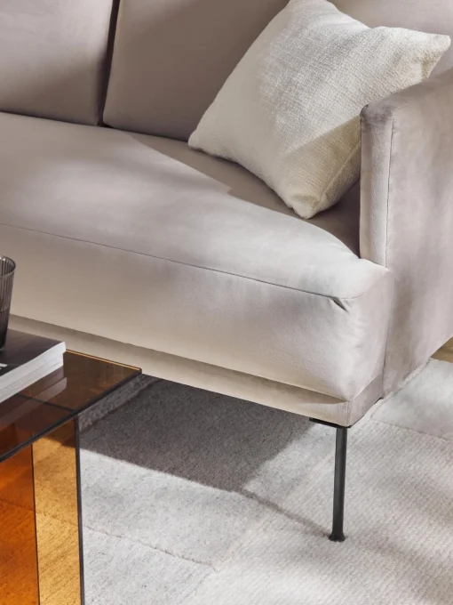 Sofa De Terciopelo Fluente (2 Plazas)