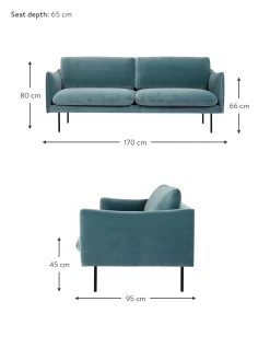 Sofa De Terciopelo Moby (2 Plazas)