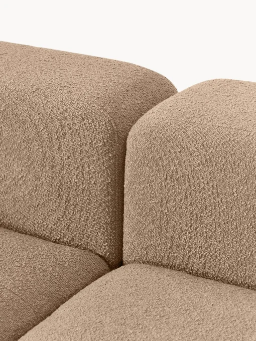 Sofa Modular Boucle Lena (4 Plazas), Con Reposapies