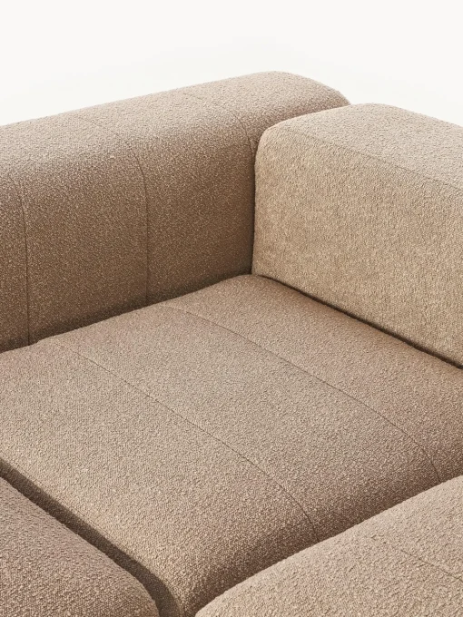 Sofa Modular Boucle Lena (4 Plazas), Con Reposapies