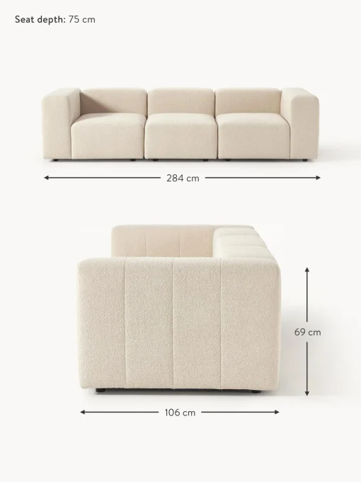 Sofa Modular Boucle Lena (4 Plazas)