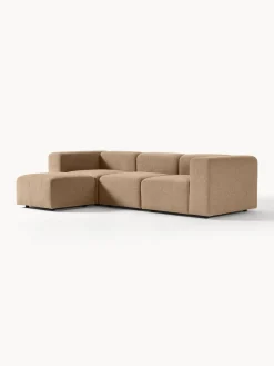 Sofa Modular Boucle Lena (4 Plazas), Con Reposapies