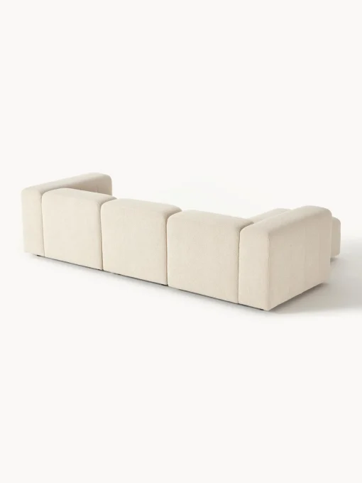 Sofa Modular Boucle Lena (4 Plazas), Con Reposapies