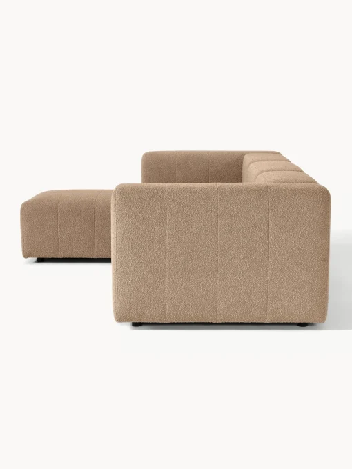 Sofa Modular Boucle Lena (4 Plazas), Con Reposapies