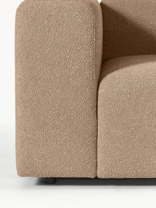 Sofa Modular Boucle Lena (4 Plazas), Con Reposapies